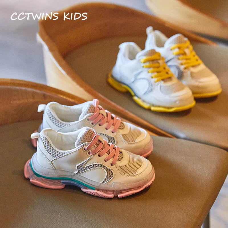 

CCTWINS Kids Shoes 2019 Spring Boys Fashion Breathable Sport Sneakers Girls Casual Clearance Trainer Children Clunky Shoe FS2799