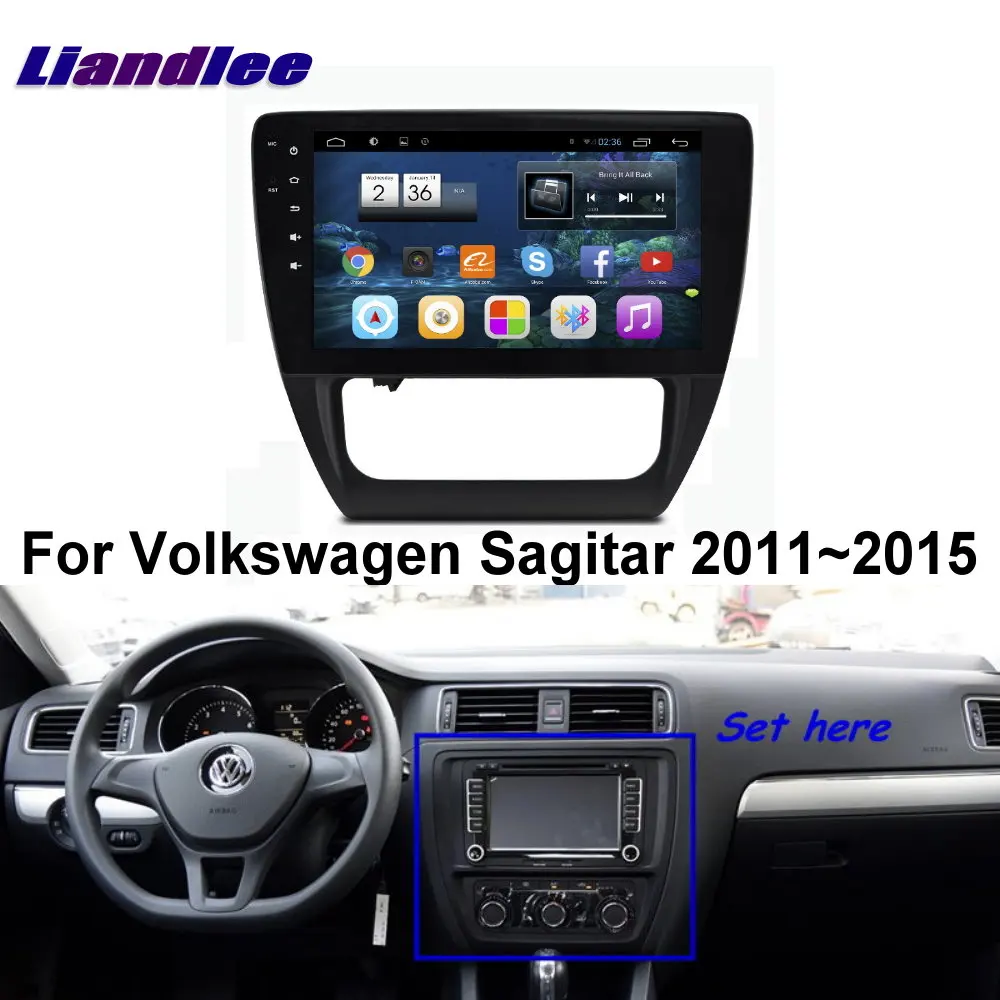 Liandlee для Volkswagen Sagitar 2011 ~ 2015 автомобиля радиоприемник для Android плеер с gps-навигатором Карты HD Сенсорный экран ТВ мультимедийный компакт-диск DVD