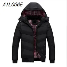 AILOOGE Размеры M-5XL зимняя куртка для мужчин мужские пальто зимнее бренд мужской одежды casacos masculino Толстая зимняя куртка