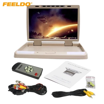 

FEELDO DC12V 15.4" Inch Car/Bus TFT LCD Roof Mounted Monitor Flip Down Monitor 2-Way Video Input 3-Color #CT-1291