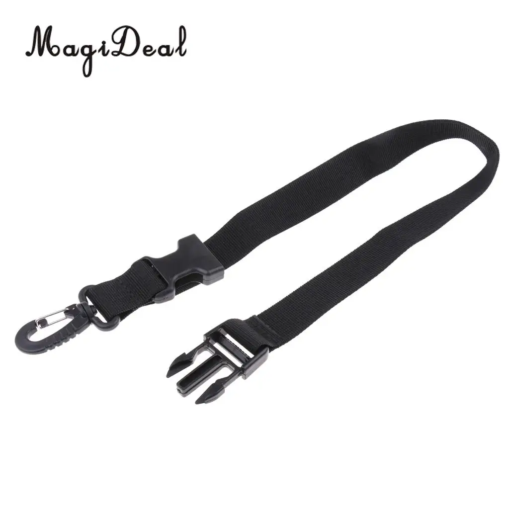 MagiDeal Durable Nylon Webbing Fin Keeper Strap Holder Lanyard & Swivel Clip for Underwater Scuba Diving Snorkeling Swimming