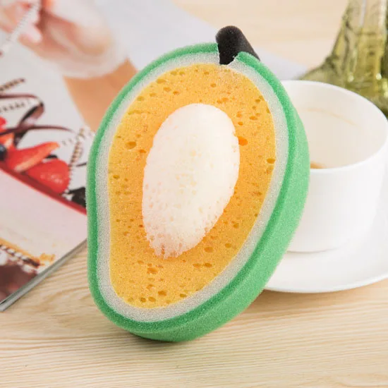 Kitchen Health Practical Cleaning Dishcloths Washing Decontamination Convenience 1 Hot Cute Rags Fruit Shape Scouring Pad Sponge - Цвет: mongo