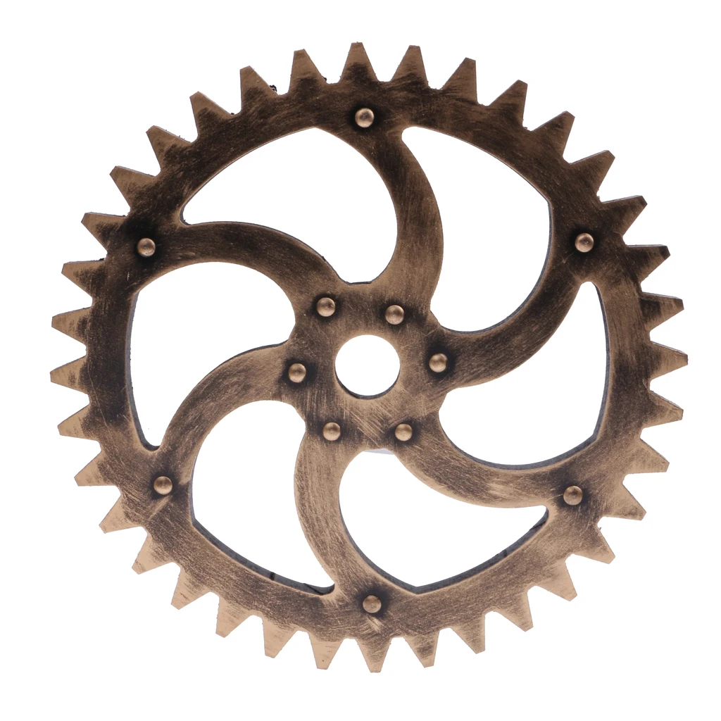 29cm Wood Vintage Steampunk Gear Home Bar Pub Cafe Wall Hanging Art Craft Collectibles Best Gift