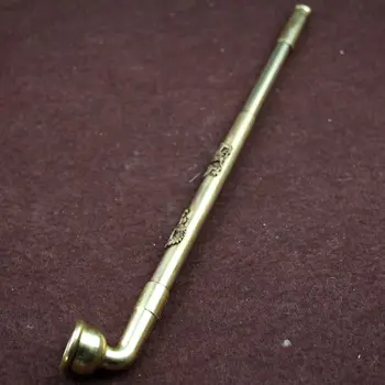 

Antique copper ornaments miscellaneous collection of antique crafts gifts gilt brass dragon pipe