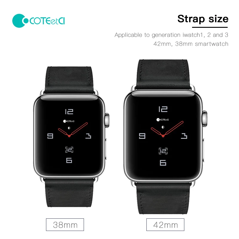Кожаный ремешок COTEetCI W16 для Apple Watch Series 3/2/1 38 мм/42 мм Watch|Крепления на руку| |
