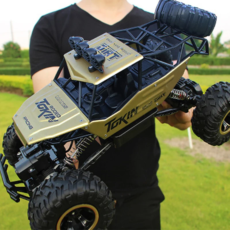 RC автомобиль 4WD дистанционного Управление высокое Скорость автомобиля Электрический сплав игрушечные машинки RC Monster грузовик багги Байк игрушки для детей сюрприз подарки - Цвет: 37cm Alloy