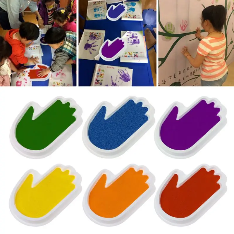 Baby Safe Print Ink Pad Inkless Footprint Handprint Kit Keepsake Maker