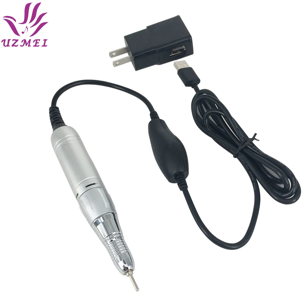 

USB Plug Pen Shape Electric Nail Drill Manicure Machine 20000RPM Nail Art File Ceramic Nail Drill Bits Sanding Nail Tools Set