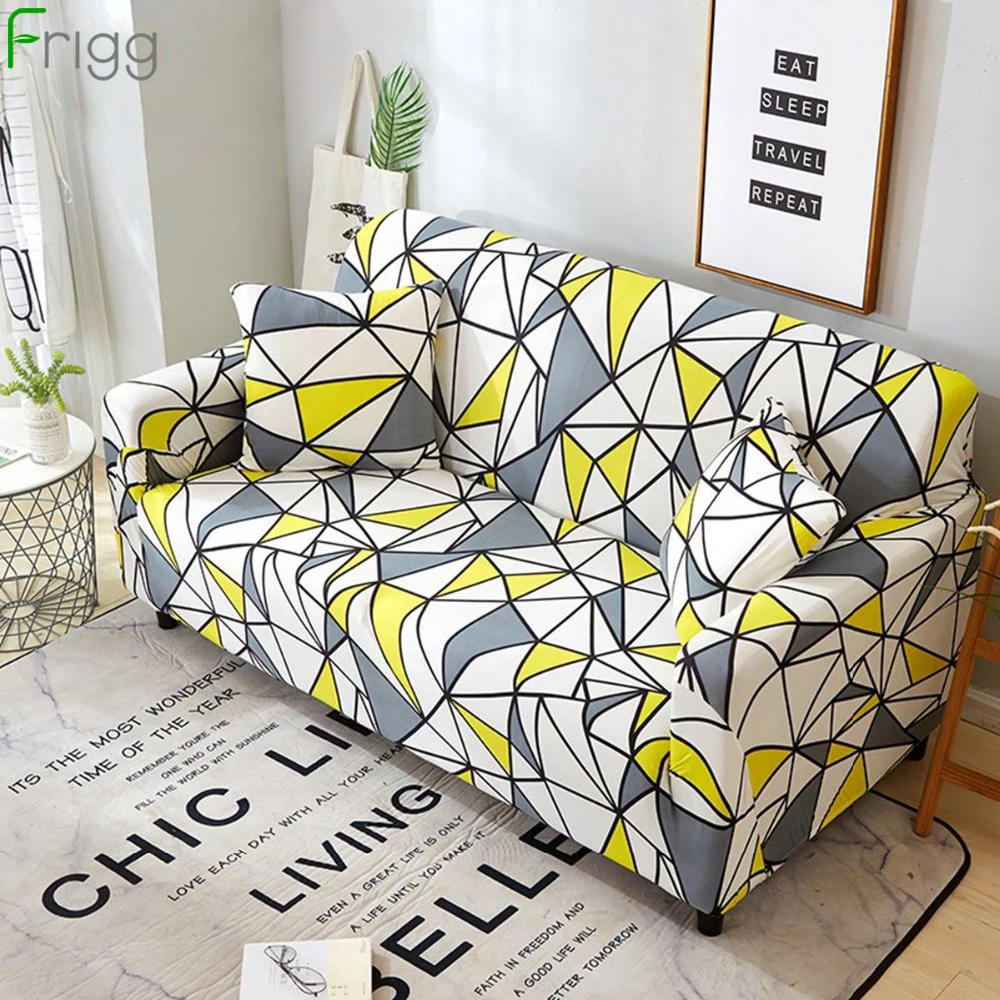 

Frigg Elastic Sofa Cover Fabric Modern Corner Sofa Cover Stretch Sectional Couch Covers Slipcover Sofa 1/2/3/4 Seat Home Decor