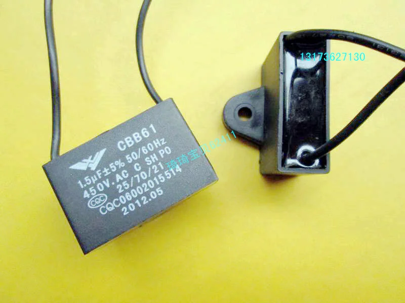 Wall Fan Stand Fan Desk Fan Fan capacitor motor capacitor CBB61 1.5UF capacitor motor universal