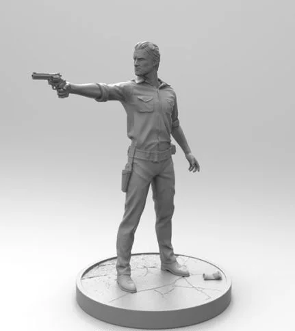 

Unassambled 1/16 Survivor - The man with Base Resin figure miniature model kits Unpainted