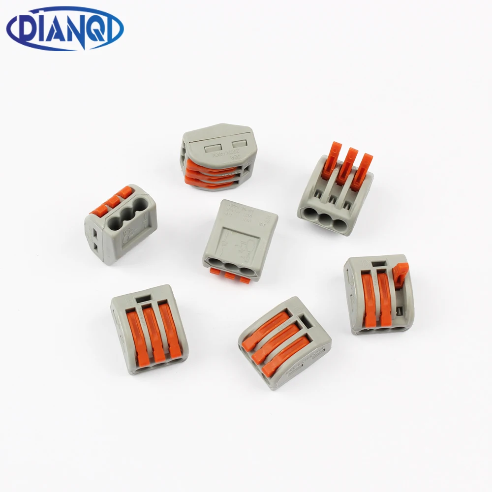 DIANQI 100 шт./лот PCT-213 222-413 3-контактный универсальный компактный проводной