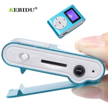 Kebidu MP3 плеер USB Клип Мини ЖК-экран Поддержка 32 ГБ Micro SD TF карта Цифровой Автомобильный mp3 плеер+ наушники+ USB кабель