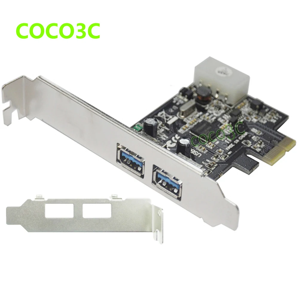 2 порта USB 3.0 pci-e карты контроллера + PCIe низкий профиль кронштейн pci express USB3.0