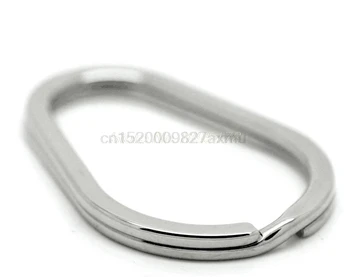 

300PCs High Quality Stainless Steel Split Rings Key Rings 4cm x 2.5cm Shaped gourd key chain Accessories Fast shipping