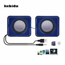 Kebidu Новое поступление USB 2,0 музыкальный динамик мини музыкальный стерео динамик 3,5 мм Pulg для мультимедиа настольный компьютер ноутбук