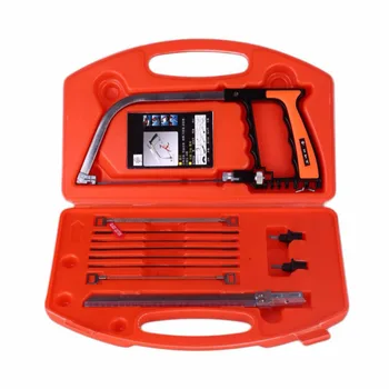 

12 PCS 1 Set x Hand Saw Kit with Red/Black Box Portable Steel Saw Set For construction, handicraft, pruning tree, hiking,fishing
