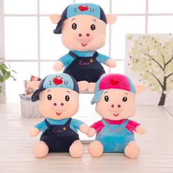 Мультфильм Новые комбинезоны McDull Sweet Love забавные плюшевые куклы держать подушку Новинка Творческий мягкая игрушка свинья девушка