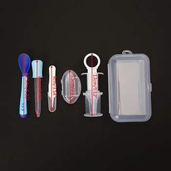 

5pcs Newborn Baby Kids Medicine Dispenser Dropper Toothbrush Health Care Kit