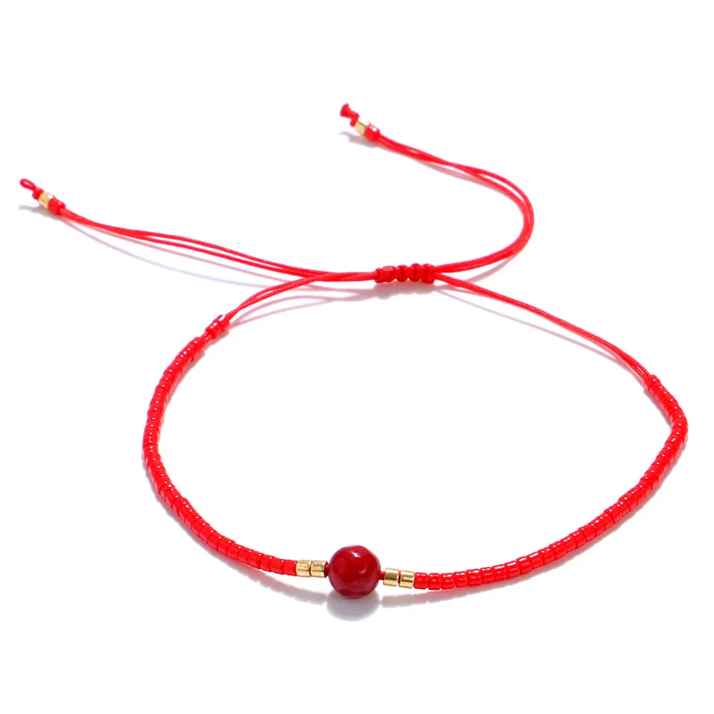 

Classic Simple MIYUKI Bead Bracelet Bangle For Women Adjustable Charm Ethnic Bohemia Jewelry Drop Shipping
