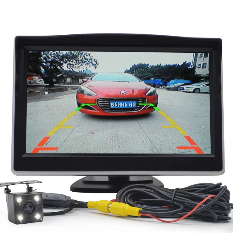 Автомобильная monit " HD TFT-lcd Цифровая Автомобильная камера заднего вида Авто парковочный резервный Обратный монитор ЖК-дисплей для VCD/DVD/gps/Автомобильная камера