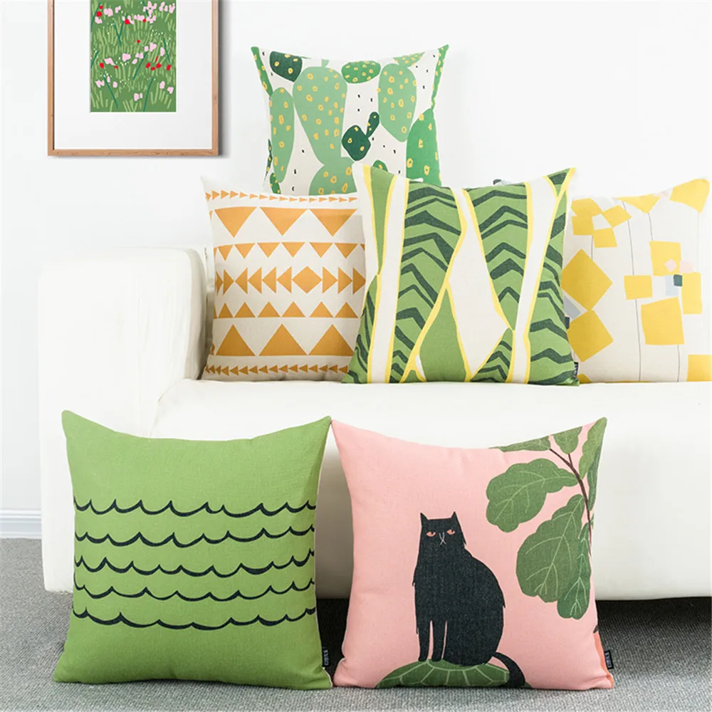 

Nordic Style cushion office back sofa geometric pillow Bay window Geometry back pillow cushion cover for sofa home almofadas