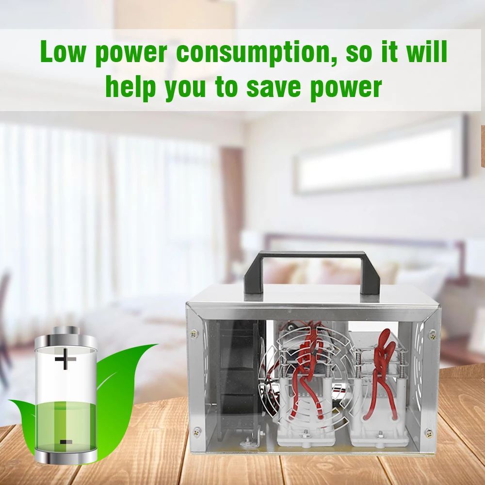 

220V Air Purifier Ozone Generator plate 30000mg/h Ozonator Portable Ozonizer Cleaner Sterilizer with Timing Switch Air Cleaner