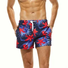 Новые мужские пляжные шорты для серфинга Плавки мужские одежда для плавания Большие размеры быстросохнущие Бермуды спортивные шорты для бега