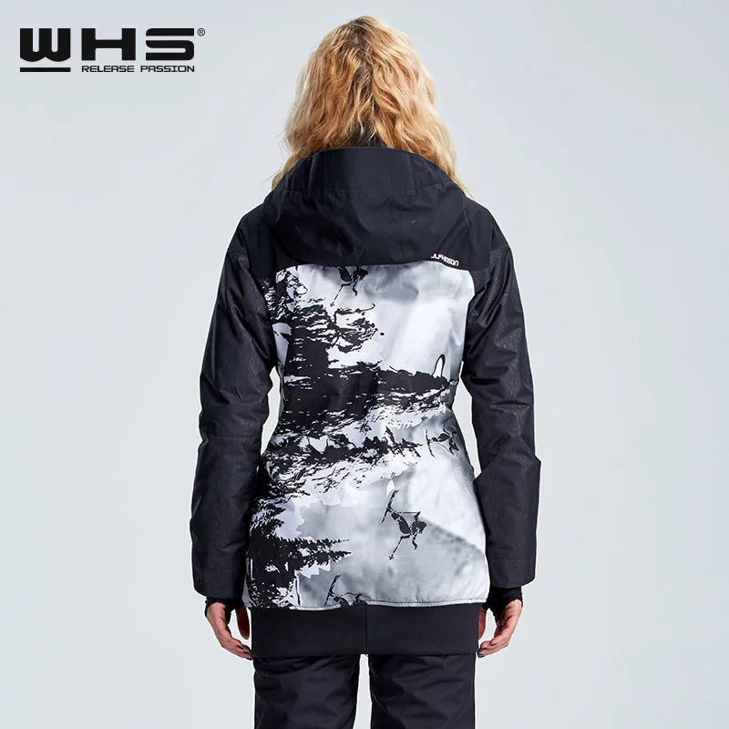 WHS мужская или Женская лыжная куртка для улицы снег хлопок спортивная одежда