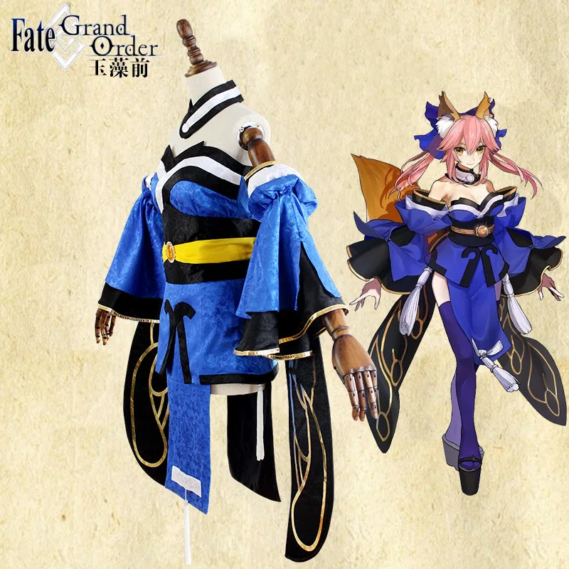 Японское аниме Fate Apocrypha косплей костюм игра Fate Grand заказ полный набор tamamo no mae с париком костюмы для косплея