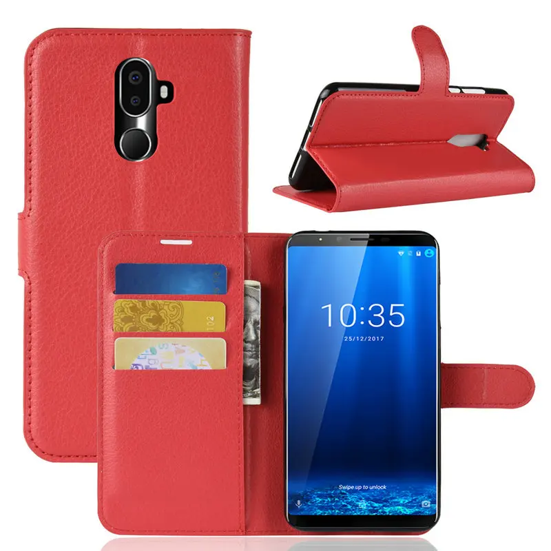 for Cubot X18 Plus 5.99" Wallet Phone Case for Cubot X18 Plus 5.99\" Flip Leather Cover Case Etui Fundas. 