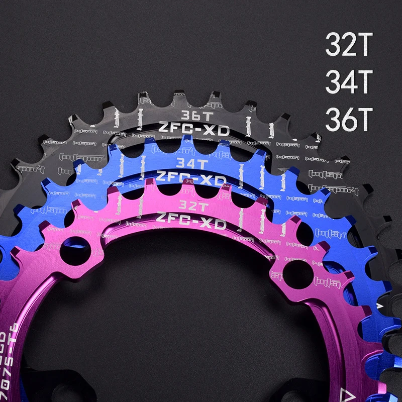 104 BCD Bicycle Chainring 32/34/36/38T/40T/42T Circular Chainwheel MTB Bike Crankset Plate Bike Crank Chain wheel Bike Parts