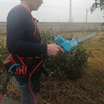 

rechargeable single flashlight chain saw handheld small household wireless lithium battery outdoor logging orchard rep