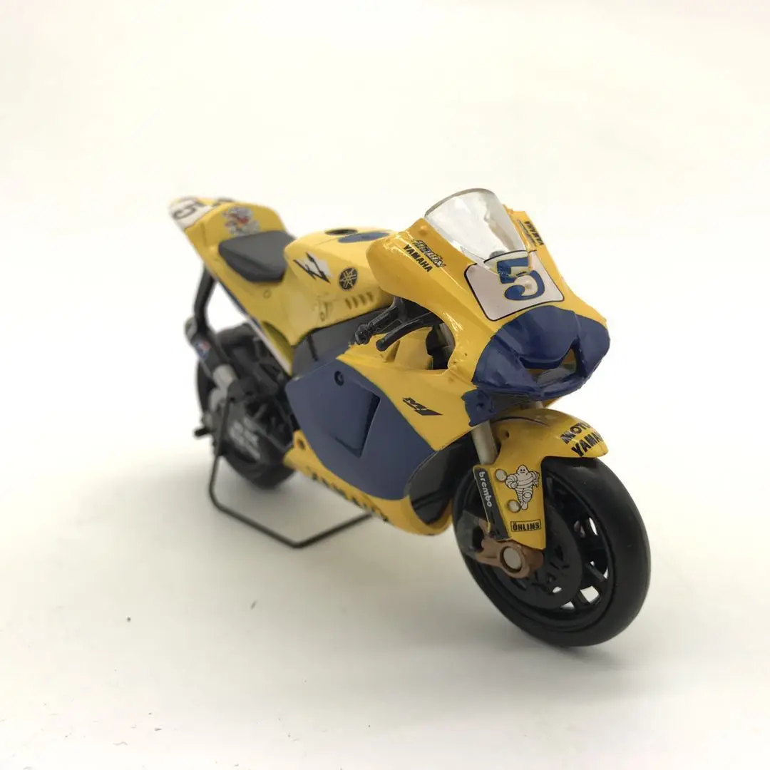 Абсолютно YJ 1/18 масштаб Гоночные Игрушки, модели мотоциклов YAMAHA M1 GP#5 литой металлический мотоцикл модель ручной работы игрушки для подарка/детей/коллекции
