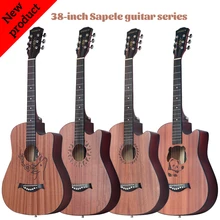 38 дюймов Струнные инструменты Sapele красное дерево Классическая акустическая гитара