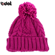 EDAL Wireless Bluetooth Smart Cap Headphone Headset Speaker Mic Women Warm Beanie Hat