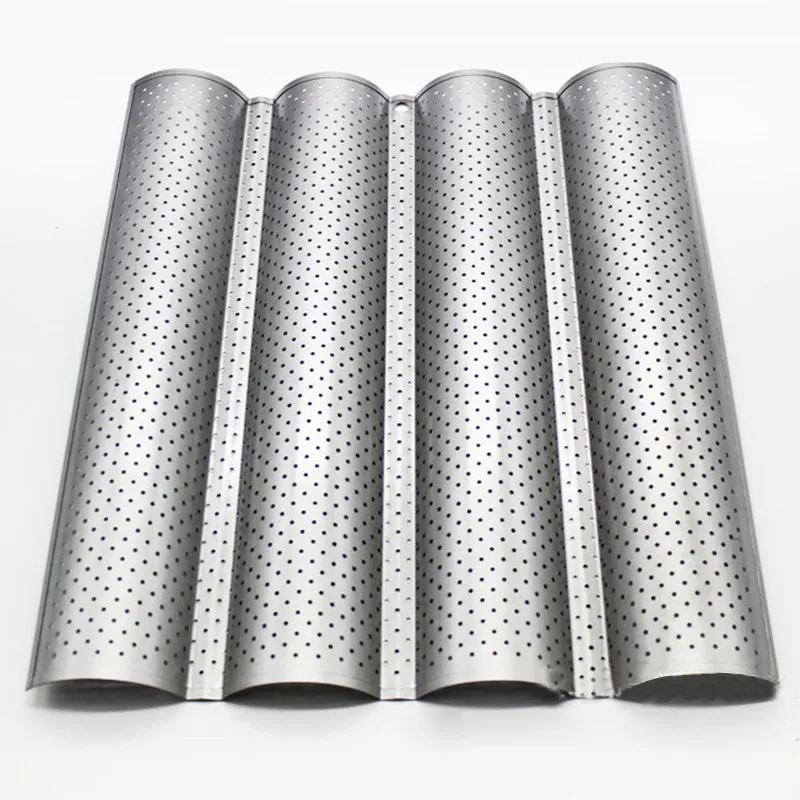 

New Baking Dishes Pans Patisserie Accessoire Cooking Tools Non-stick 3 Slot 2 Slot Bread Wave Baking Tray Wave Bag Baking Mold