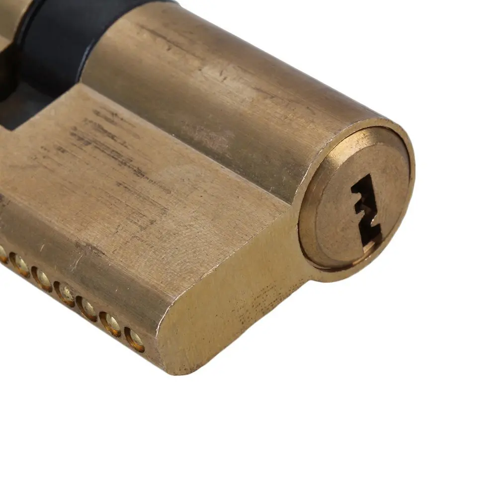 Евро профиль цилиндр ствол 5 контактный замок латунь сатин никель отделка 70 мм(35x35 мм) с 7 ключами