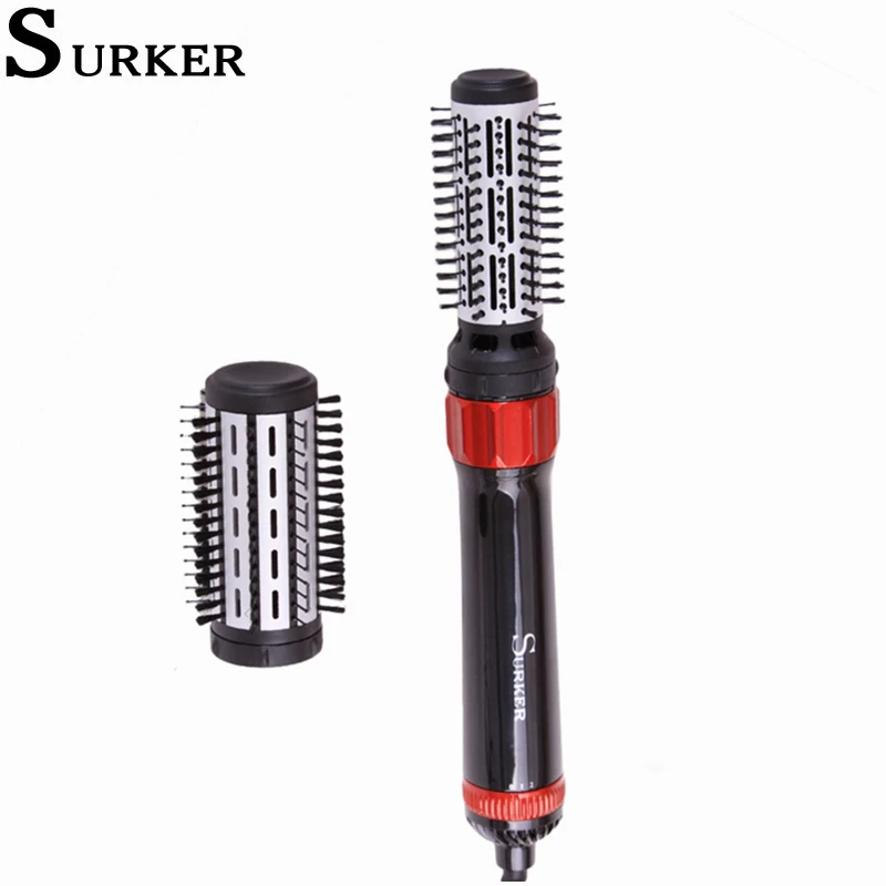 

Surker Multifunctional Hair Dryer Negative ion Rotating Hot Hair Brush Curler Roller Rotate Styler Comb Styling Curling Flat iro