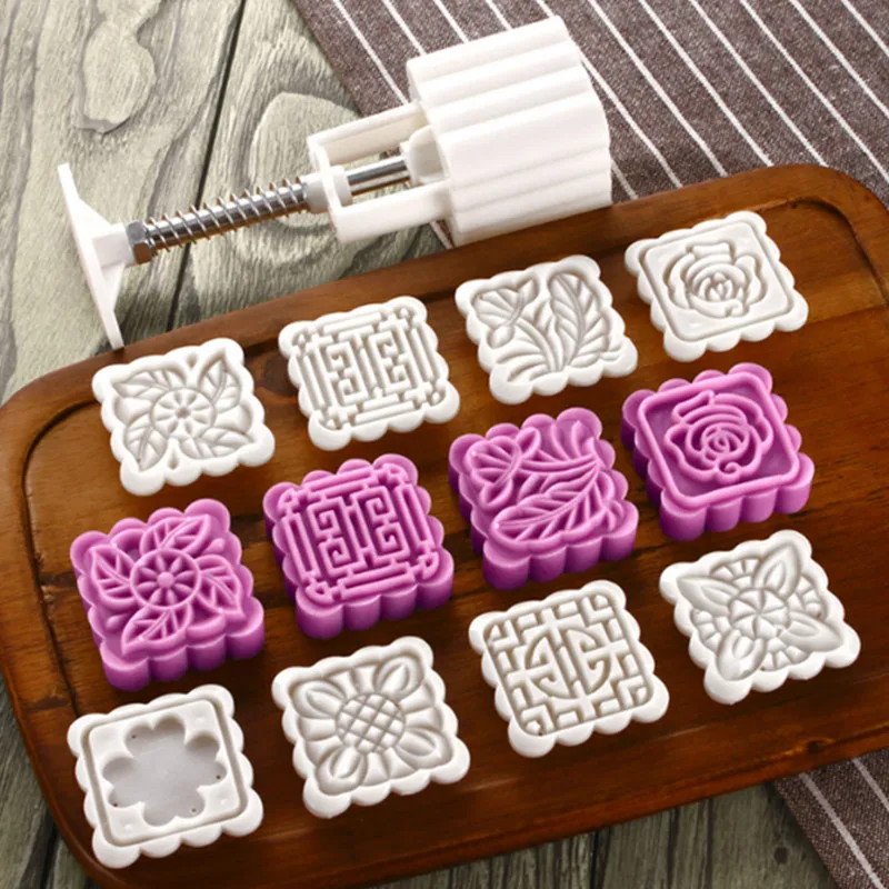 DIY луна торт плесень опционально 25 г 50 75 Mooncake инструменты Пластиковые