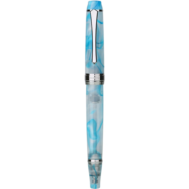 Penbbs 456 вакуумное наполнение авторучка прозрачная смола биколор наконечник даминг ручка - Цвет: 9SF