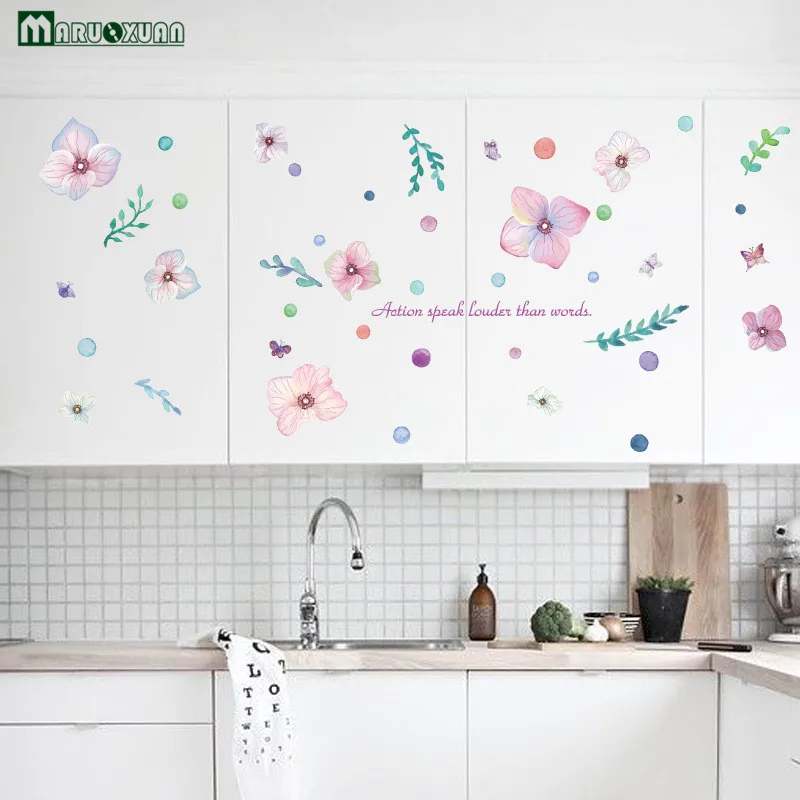 MARUOXUAN Hand Painted Flowers Flowers Stickers Refrigerators