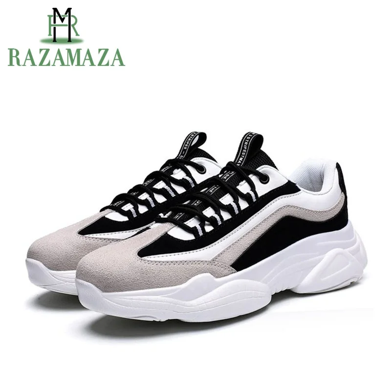 

ZALAVOR Men Sneakers Mixed Color Vulcanized Shoes Men Lace Up Outdoor Brand Spring Jogging Damping Walk Man Shoes Size 39-44