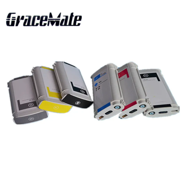 

Simple installation 6 color ink cartridge for HP designjet T610 T770 T790 T1100 T2300 T795 Popular in Russia