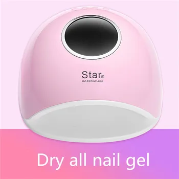 

Newest Nail Dryer (Double Light) 72W High Powder Nail Lamp 99s painless mode UV Lamp LED Gel Nail Tool Polish Pedicure With LCD