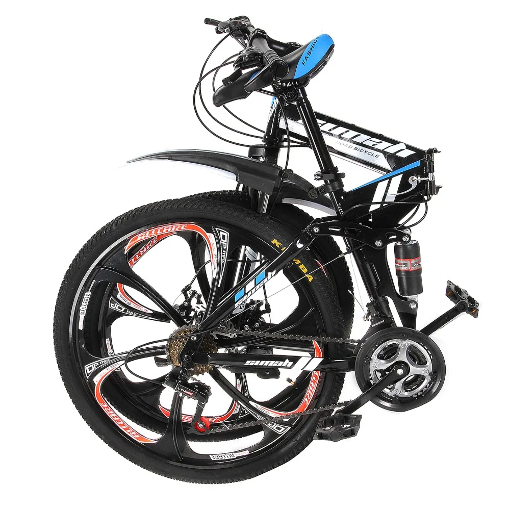 Perfect Land Rover paragraph mountain bike 21 Speeds 26" aluminum alloy folding variable speed cycling double vibration damping brakes 4