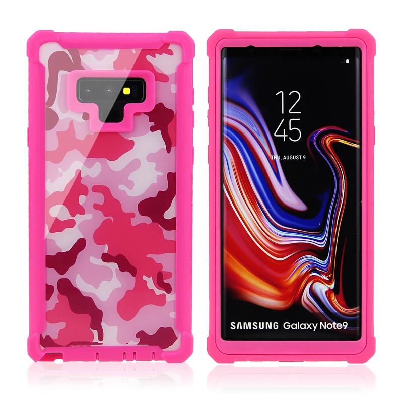 Камуфляж ТПУ комплект из двух предметов 360 Защитная крышка для samsung S8 9 PLUS S9 N9 S10