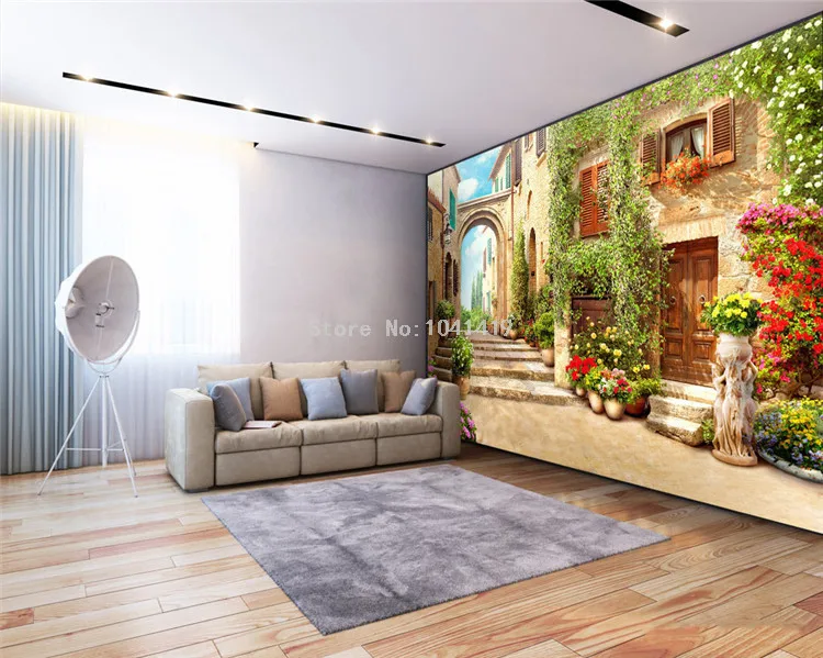 3D обои европейский город улица фон настенные фрески гостиная спальня домашний декор обои для стен 3 D Papel де Parede