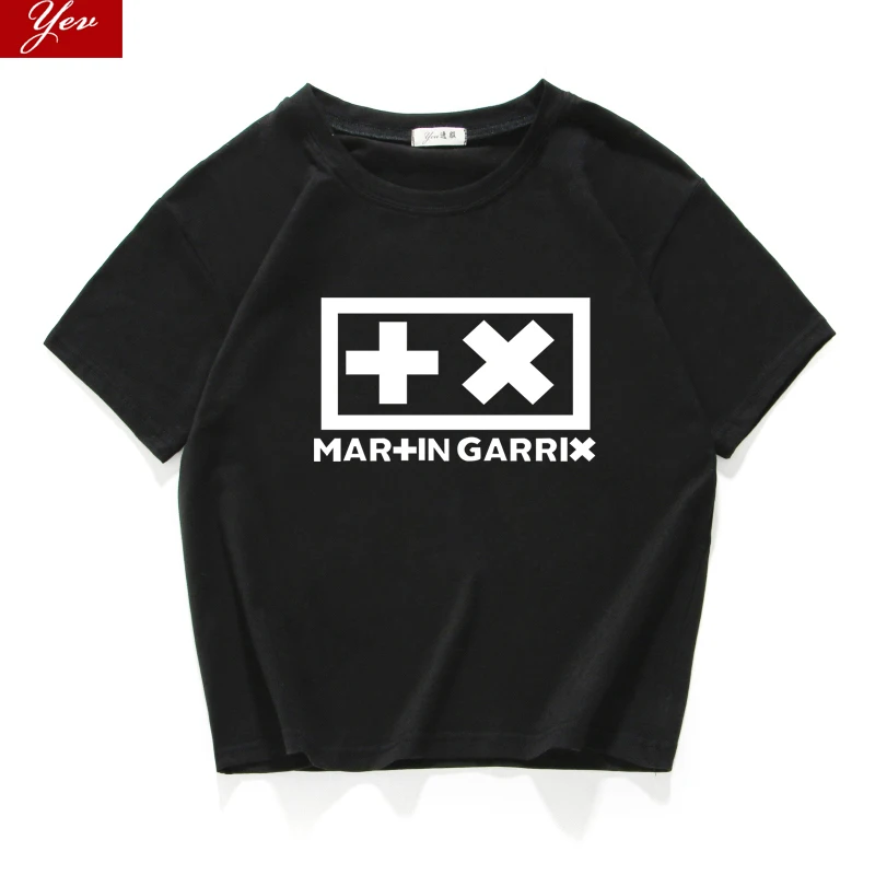 

famous DJ Martin Garrix tee shirt femm Casual 100% Cotton streetwear women tops free size hipster crop top women clothes 2019