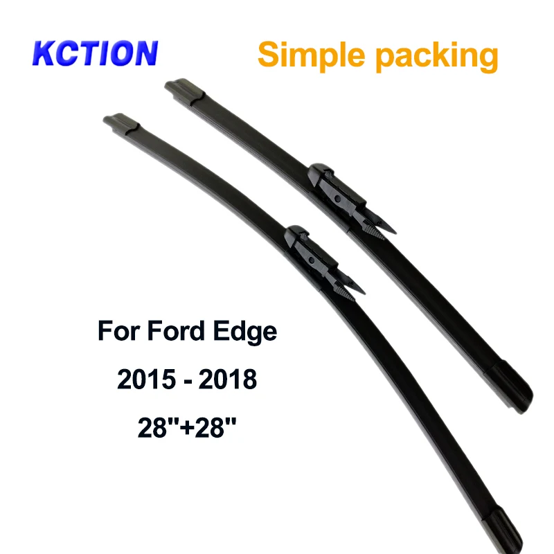 Windshield front wiper blade windscreen rear wiper car accessories for Ford Edge year from 2007 to Fit Hook/Pinch tab Arms - Цвет: Simple packing